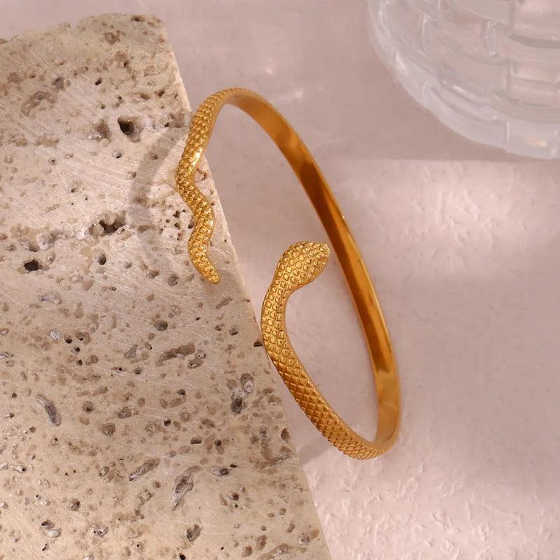 Bracelete Serpente Banhado a Ouro 18k - Sundian - Sundian