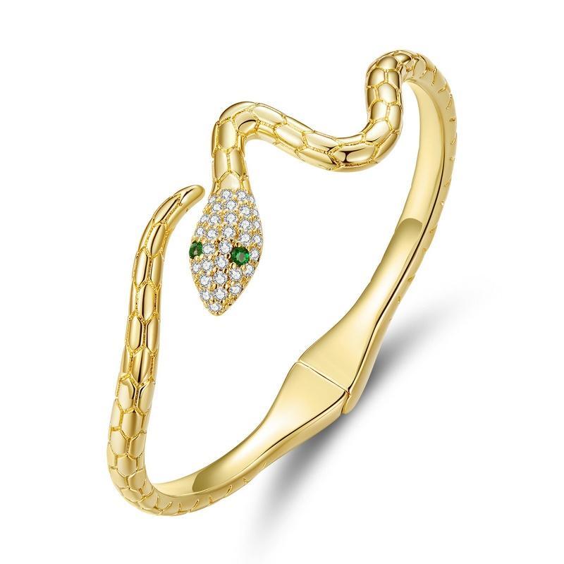Bracelete Serpente Cravejado com Zircônias - Sundian - Sundian