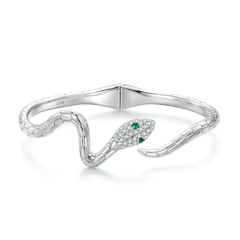 Bracelete Serpente Cravejado com Zircônias - Sundian - Sundian