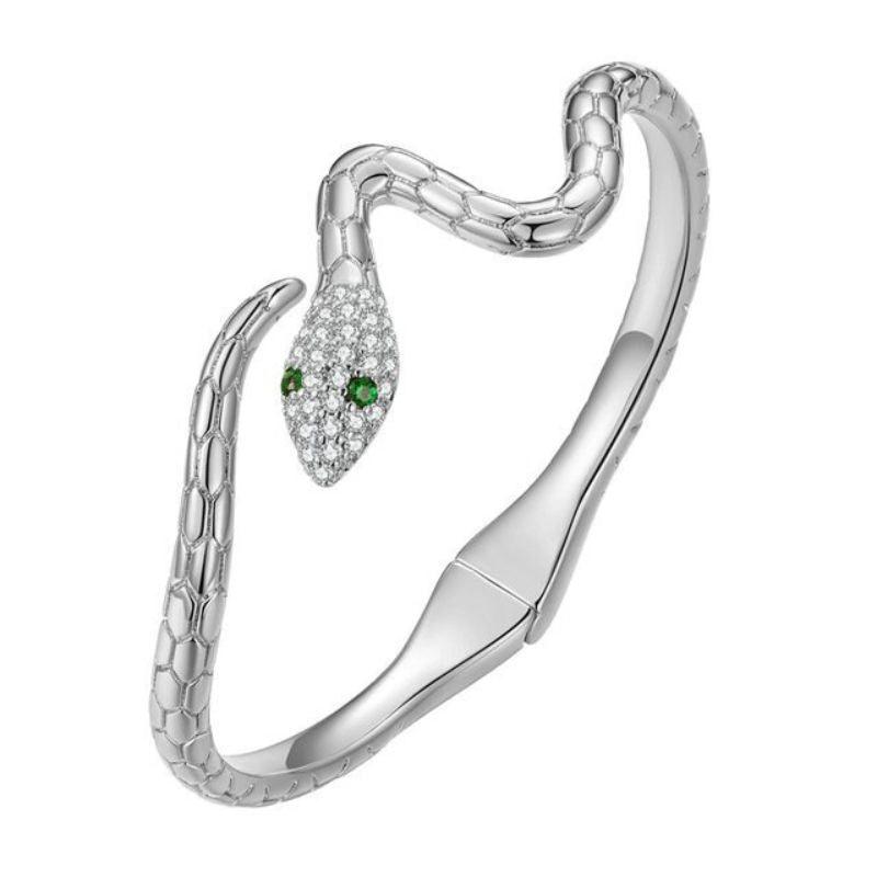 Bracelete Serpente Cravejado com Zircônias - Sundian - Sundian