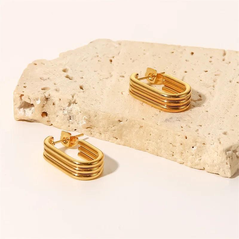 Brinco Triplo Banhado a Ouro 18k - Sundian - Sundian