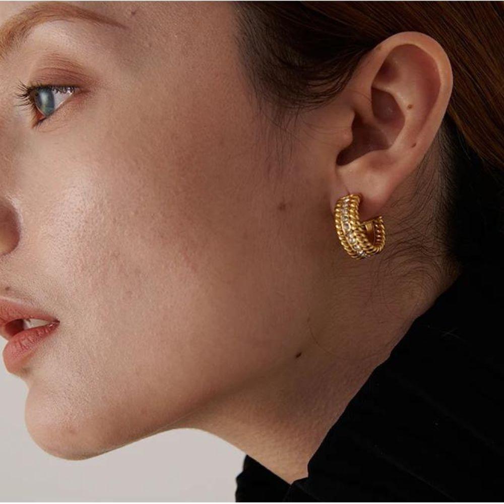 Brinco Argola Banhado a Ouro 18k - Sundian - Sundian