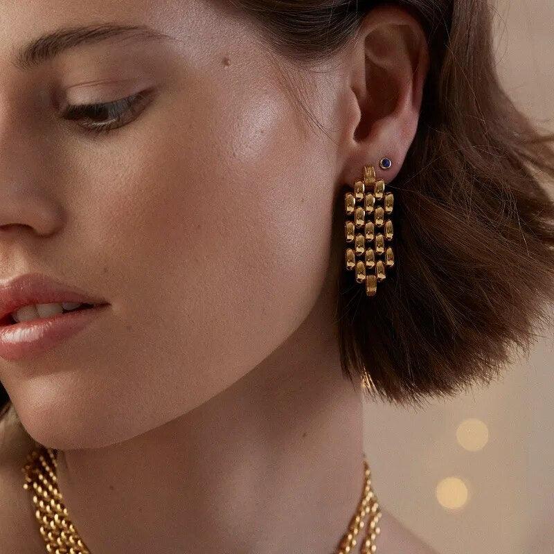 Brinco Cascata Banhado a Ouro 18k - Sundian - Sundian