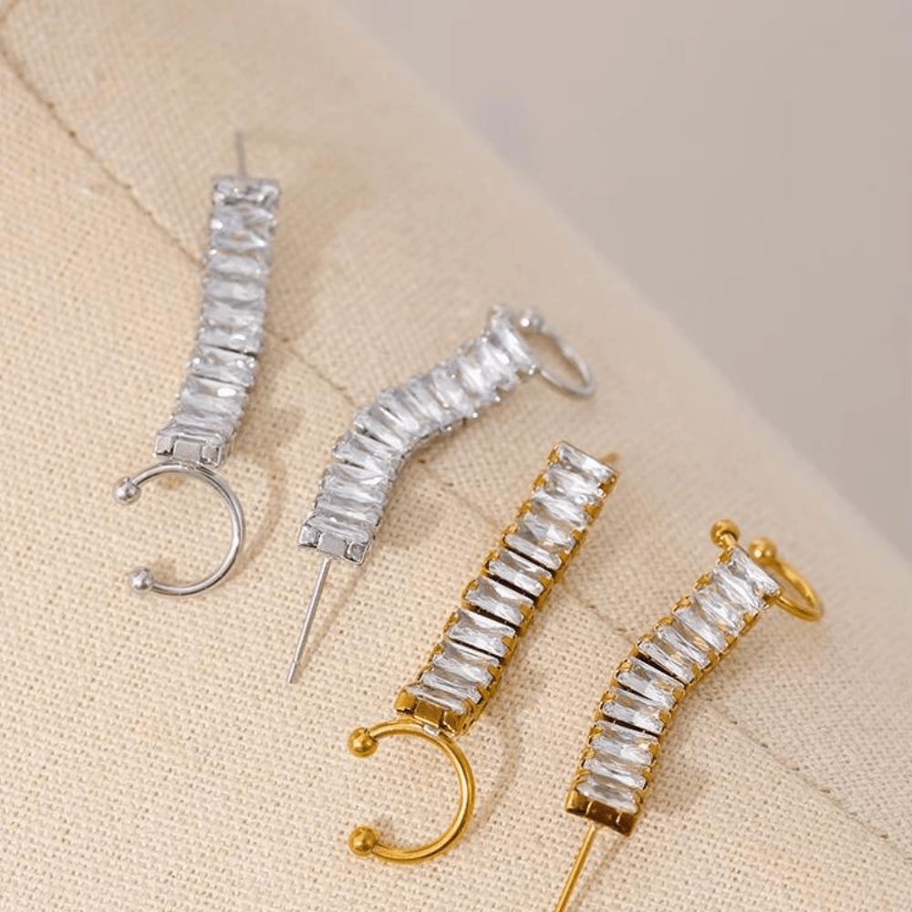Brinco Ear Cuff Com Zircônias - Sundian - Sundian