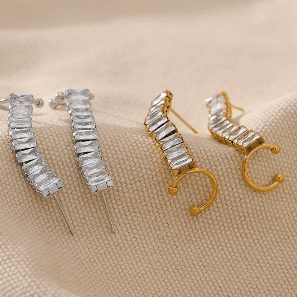 Brinco Ear Cuff Com Zircônias - Sundian - Sundian