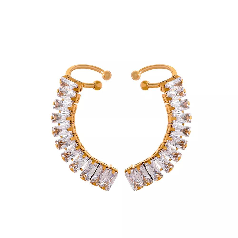 Brinco Ear Cuff Com Zircônias - Sundian - Sundian