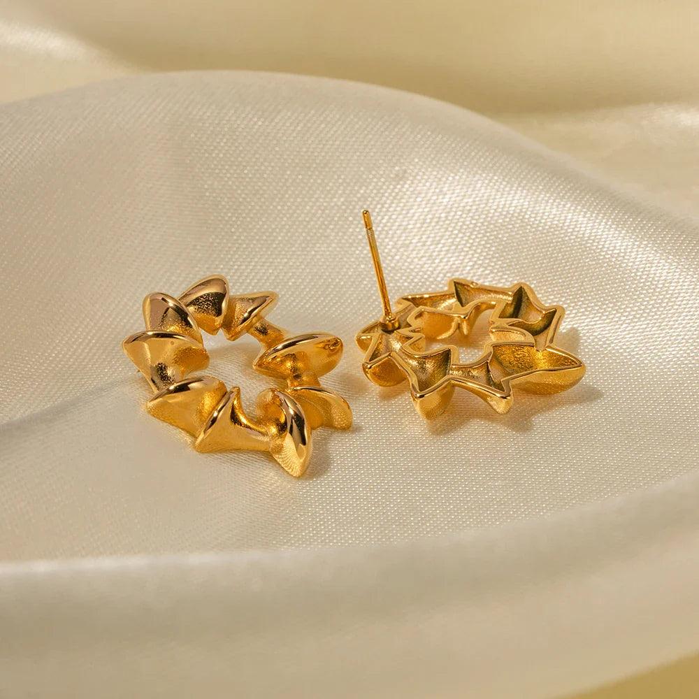 Brinco Espiral Banhado a Ouro 18K - Sundian - Sundian