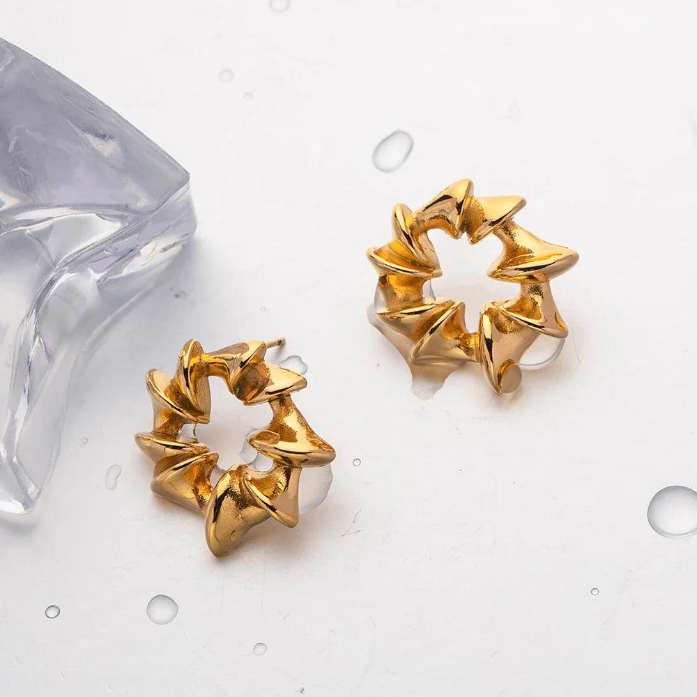 Brinco Espiral Banhado a Ouro 18K - Sundian - Sundian