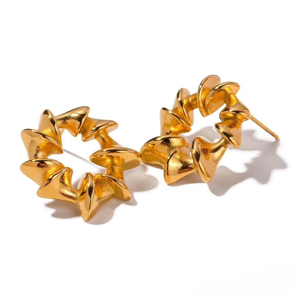 Brinco Espiral Banhado a Ouro 18K - Sundian - Sundian