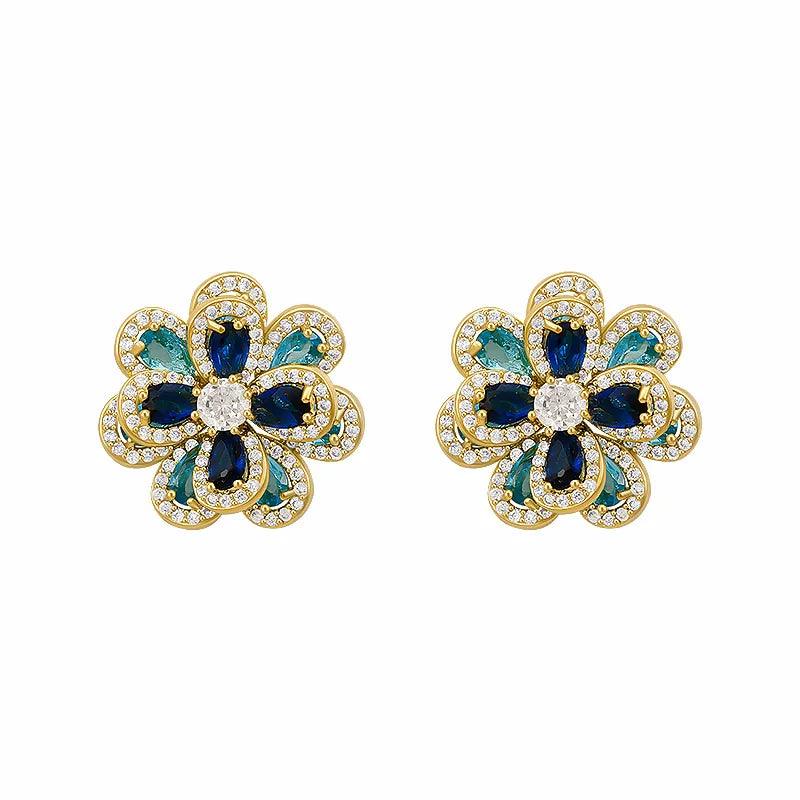 Brinco Flor Banhado a Ouro 18K - Sundian - Sundian