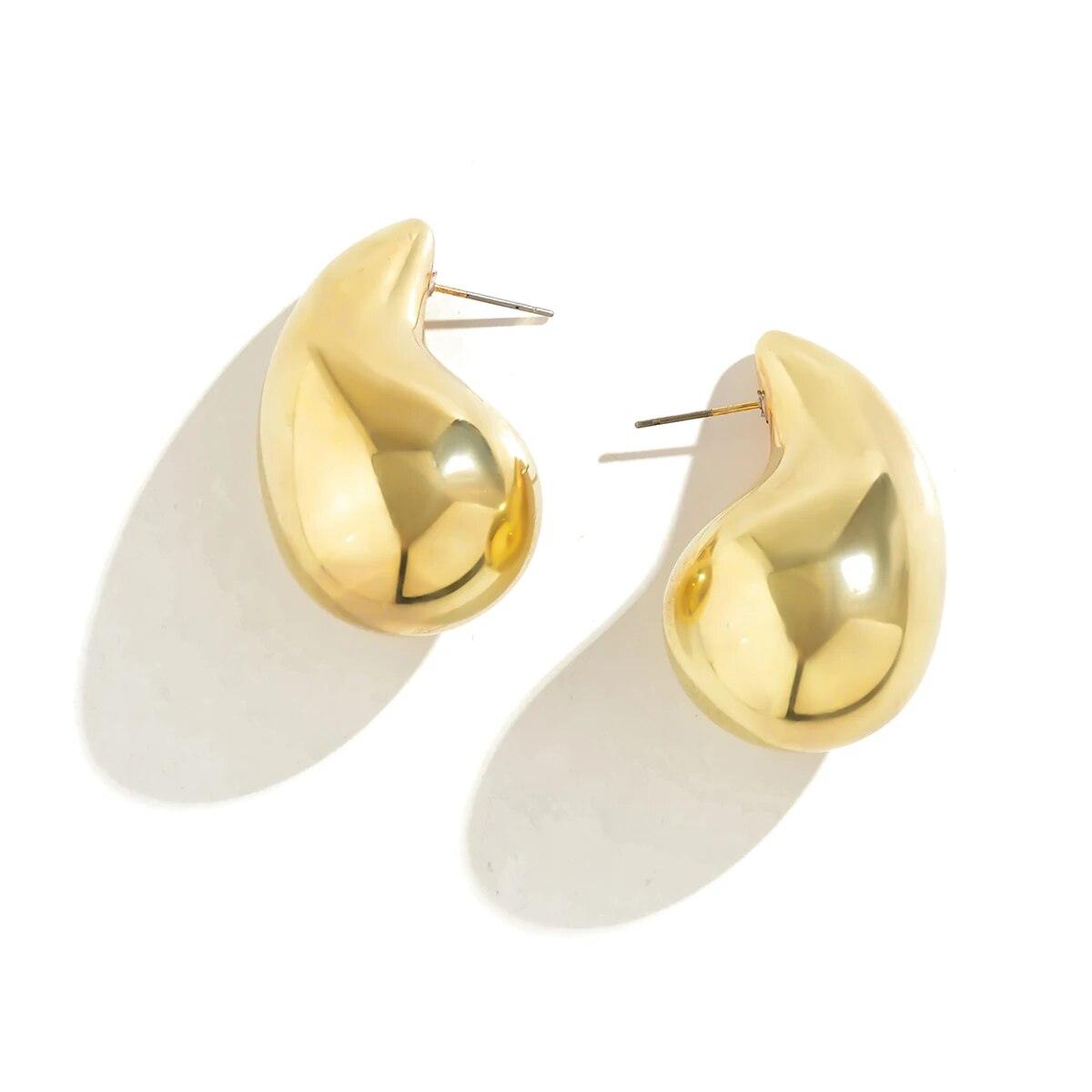 Brinco Gota Grande Banhado a Ouro 18k - Sundian - Sundian