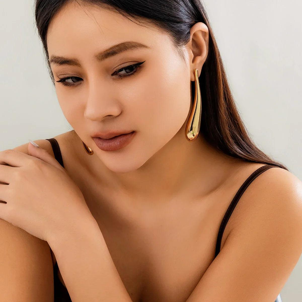Brinco Longo Banhado a Ouro 18K - Sundian - Sundian