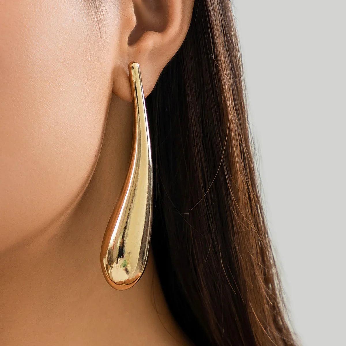 Brinco Longo Banhado a Ouro 18K - Sundian - Sundian
