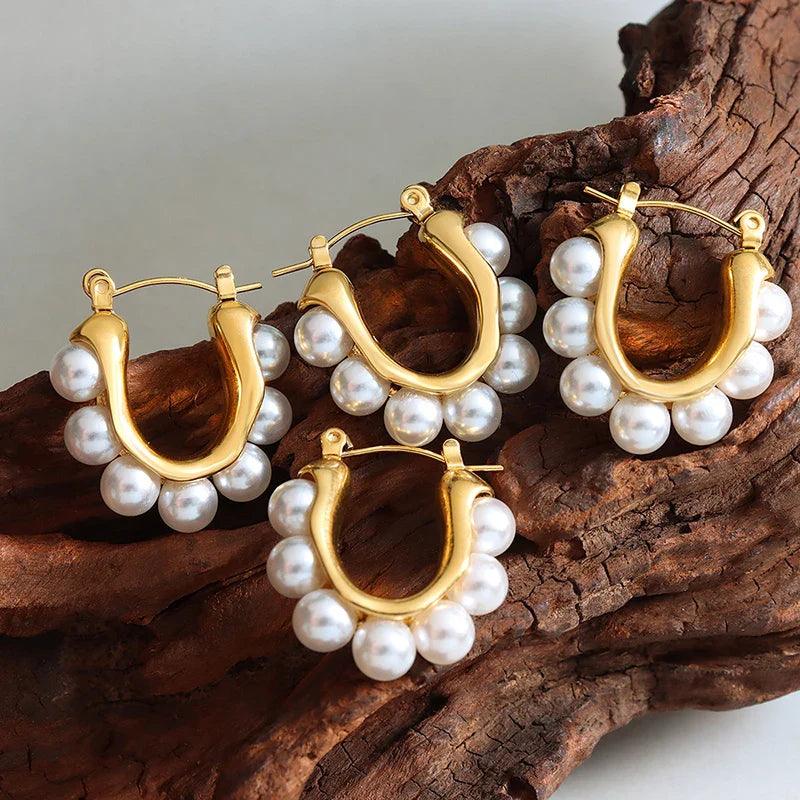 Brinco Pérola Banhado a Ouro 18K - Sundian - Sundian