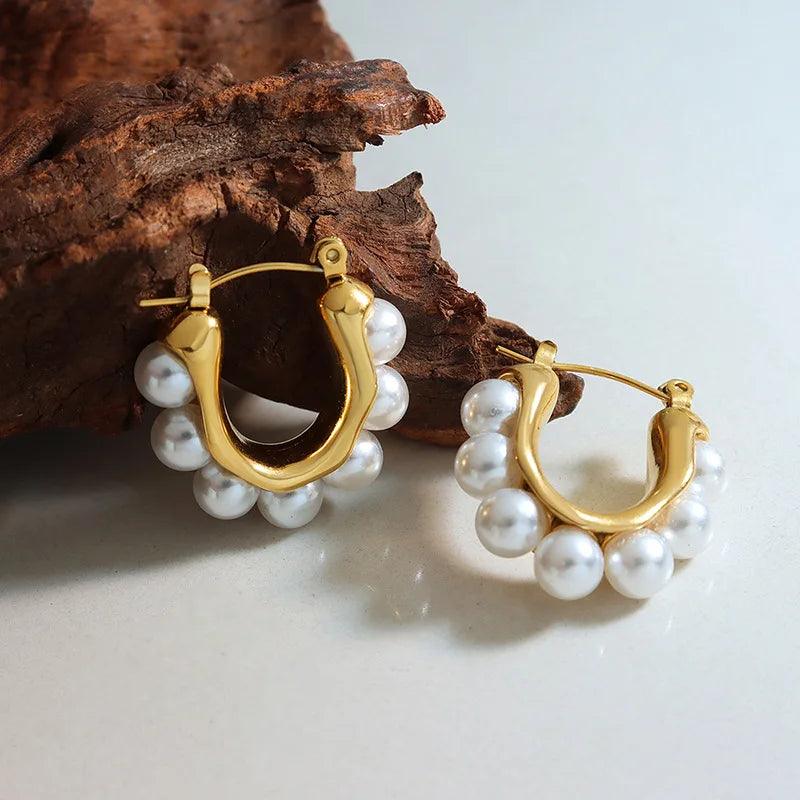 Brinco Pérola Banhado a Ouro 18K - Sundian - Sundian