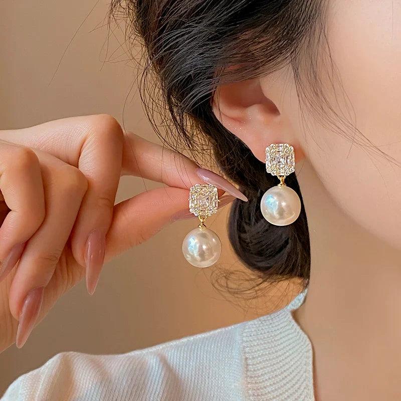 Brinco Pérola com Zircônia - Sundian - Sundian