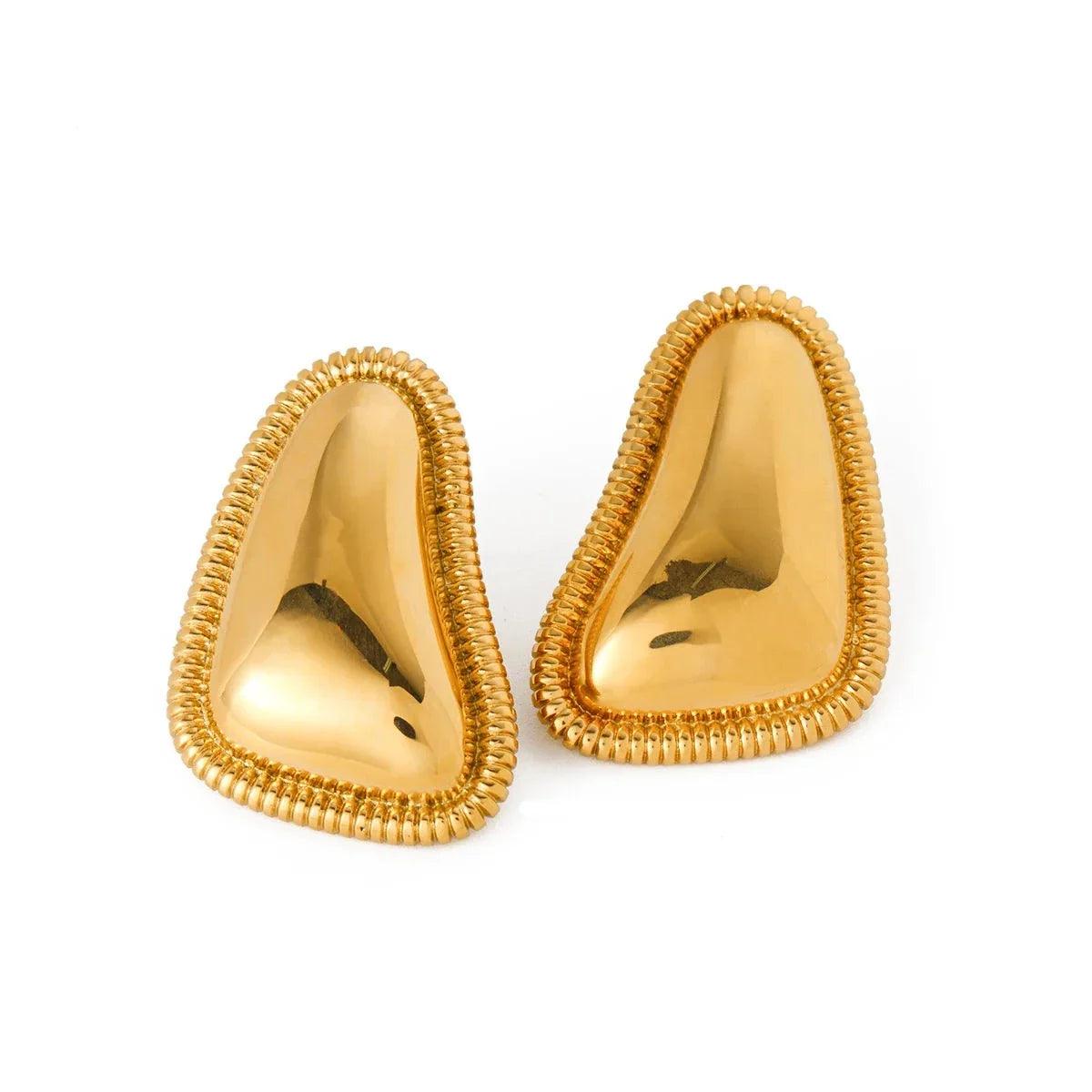 Brinco Triangular Banhado a Ouro 18K - Sundian - Sundian