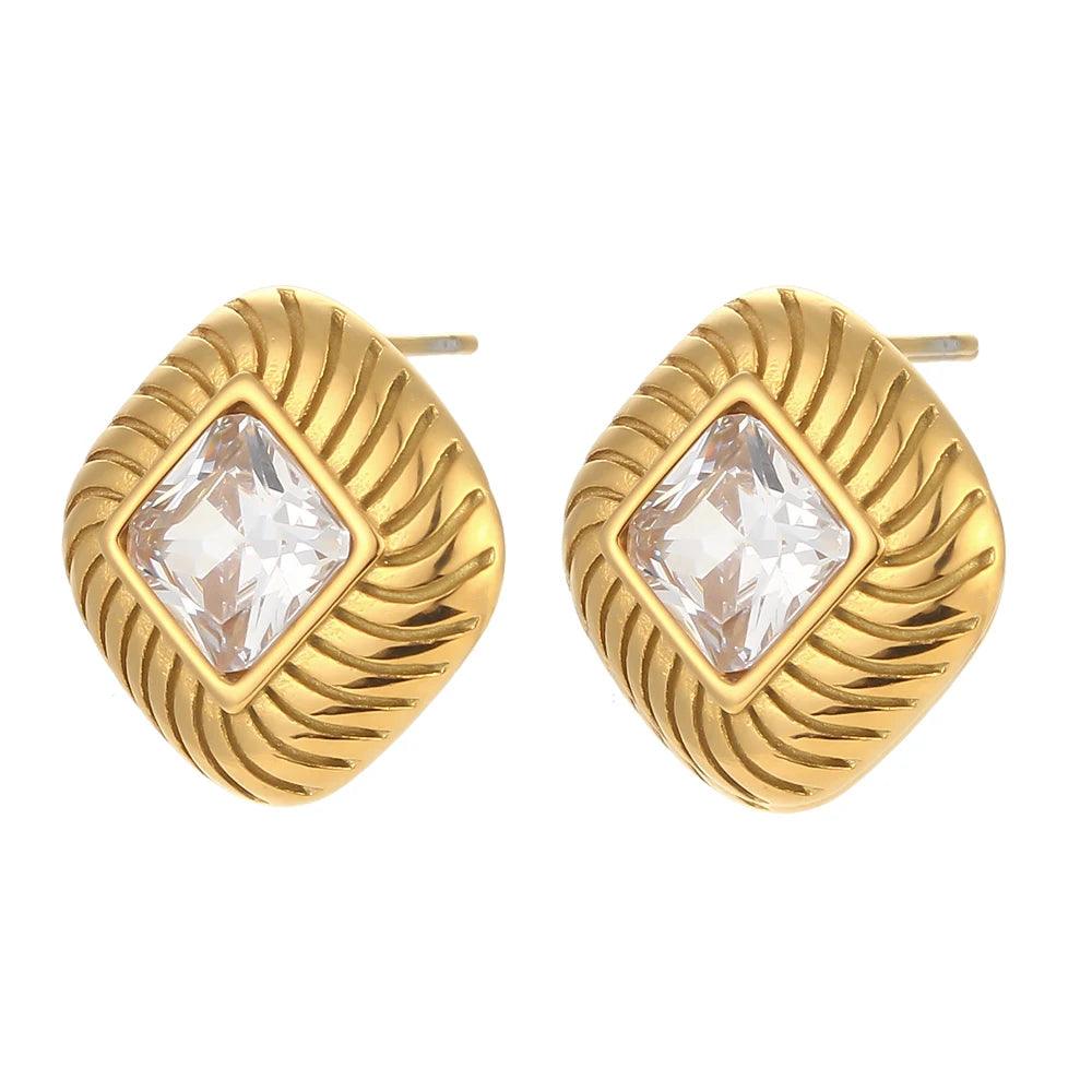 Brinco Versale Aurea Banhado a Ouro 18k - Sundian - Sundian