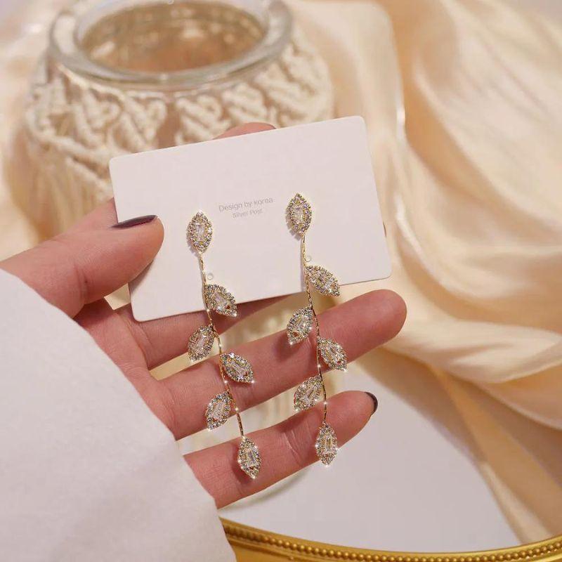 Brinco Folhas Banhado a Ouro 18k - Sundian - Sundian