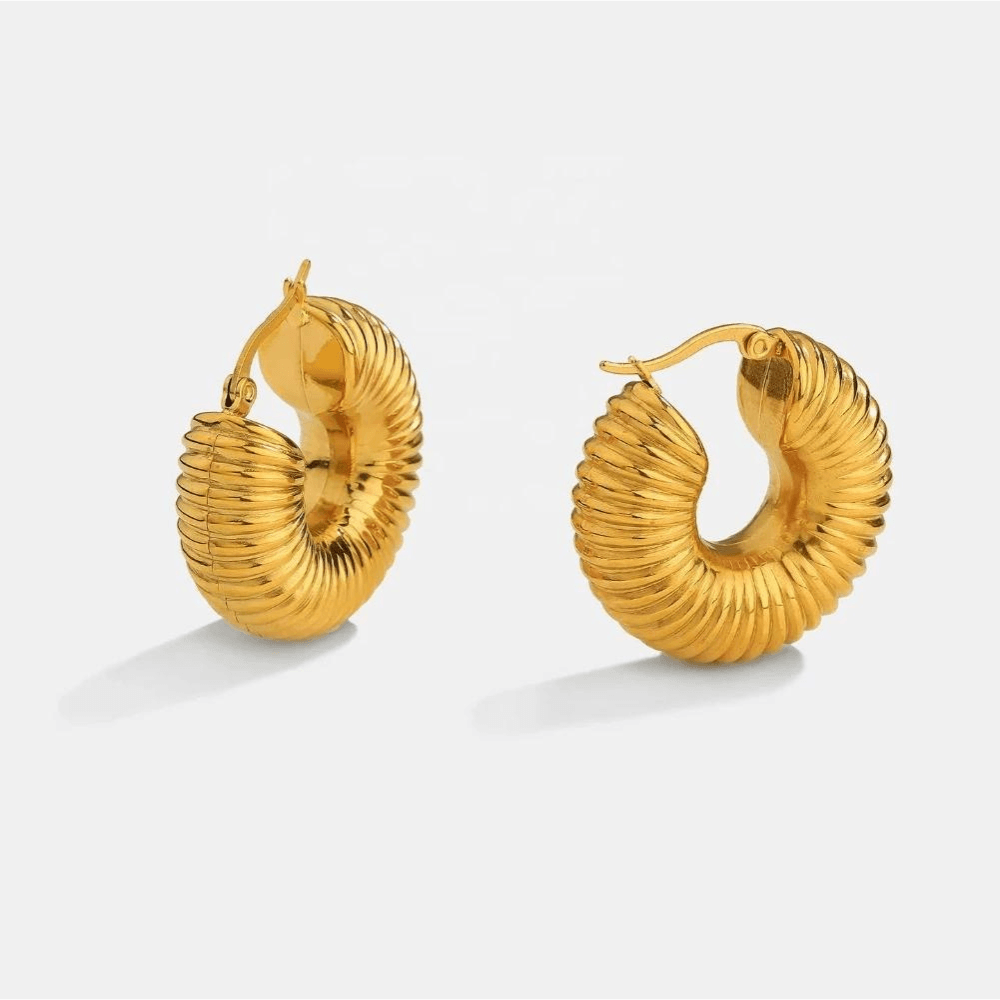 Brinco de Argola Banhado a Ouro 18k - Sundian - Sundian