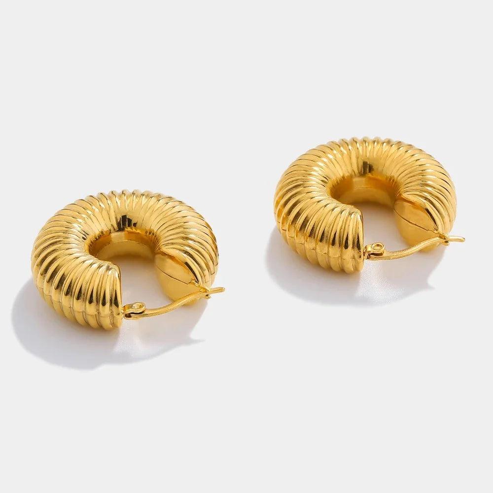 Brinco de Argola Banhado a Ouro 18k - Sundian - Sundian