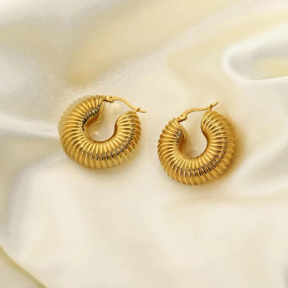 Brinco de Argola Banhado a Ouro 18k - Sundian - Sundian