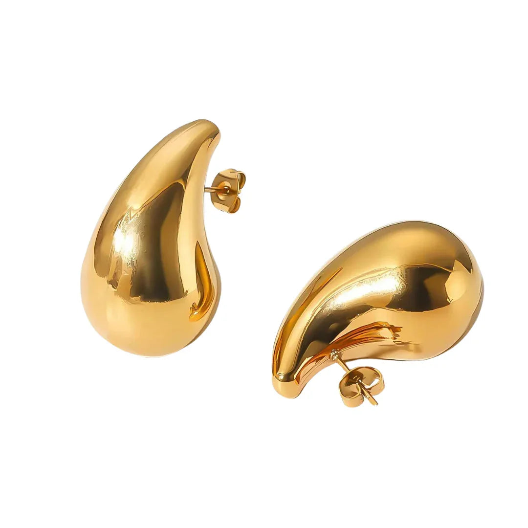 Pendientes colgantes chapados en oro de 18 quilates: sofisticación con un ajuste perfecto