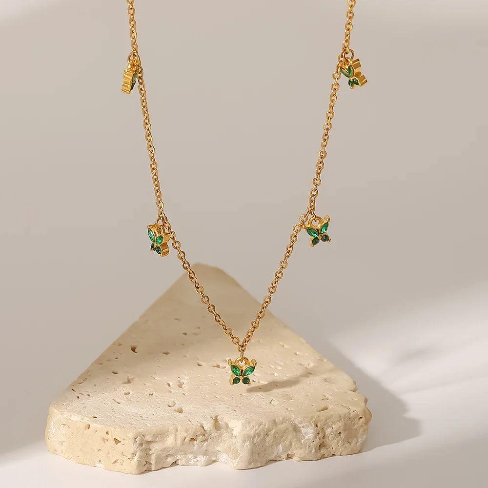 Colar Borboleta Banhado a Ouro 18K - Sundian - Sundian