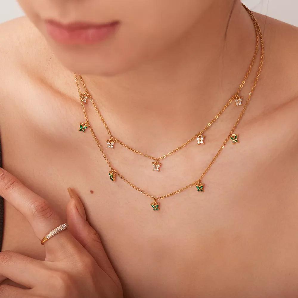 Colar Borboleta Banhado a Ouro 18K - Sundian - Sundian