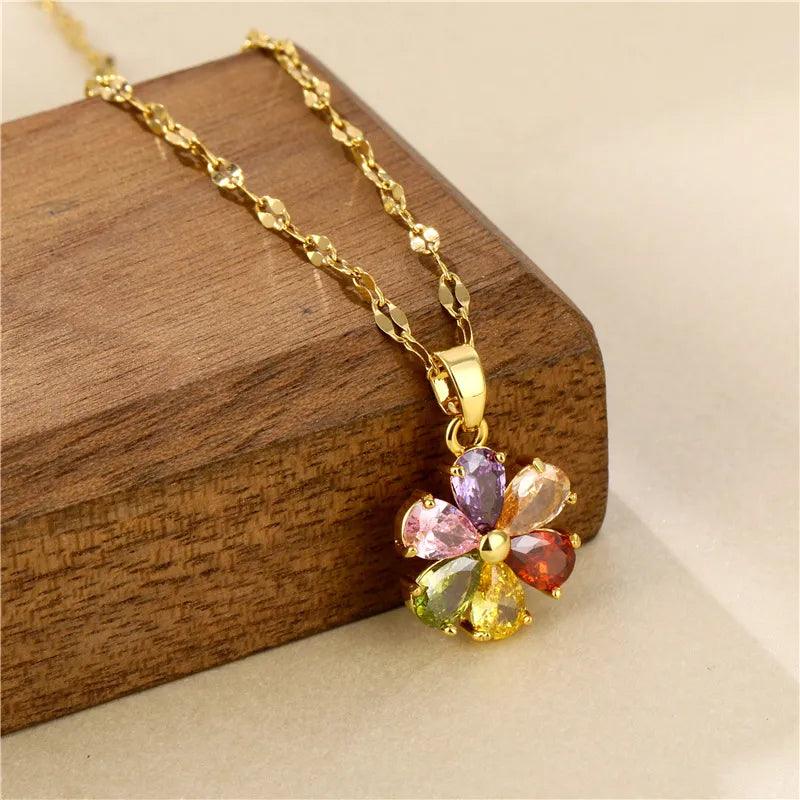 Colar Flor Vintage - Sundian - Sundian