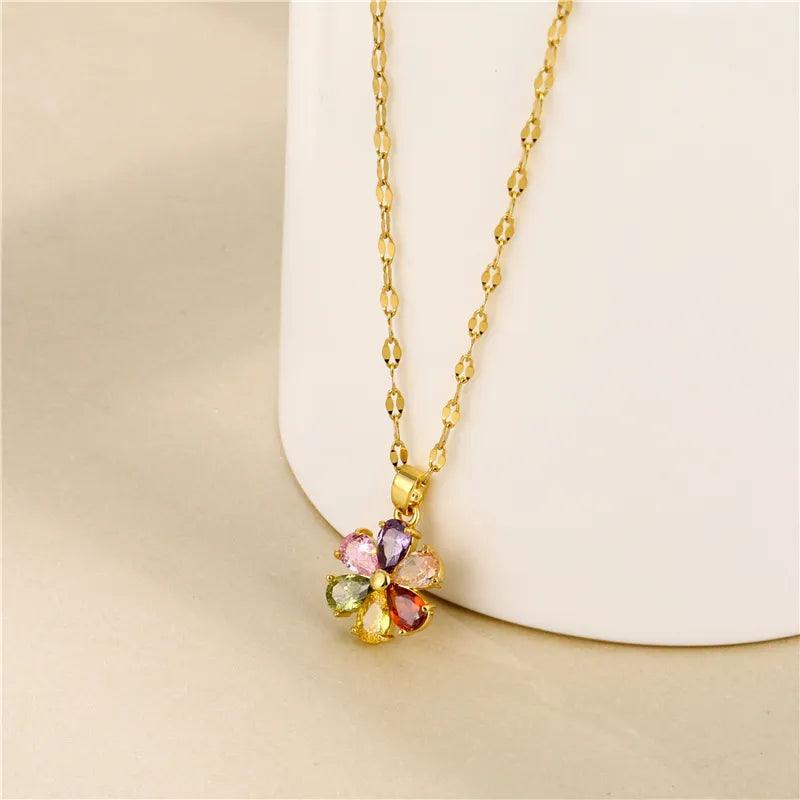 Colar Flor Vintage - Sundian - Sundian