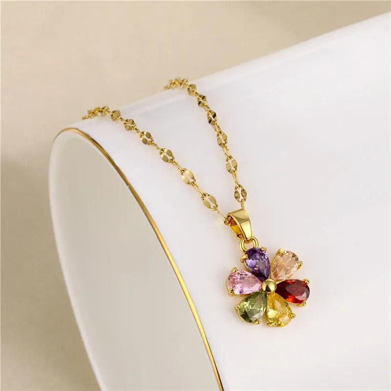 Colar Flor Vintage - Sundian - Sundian