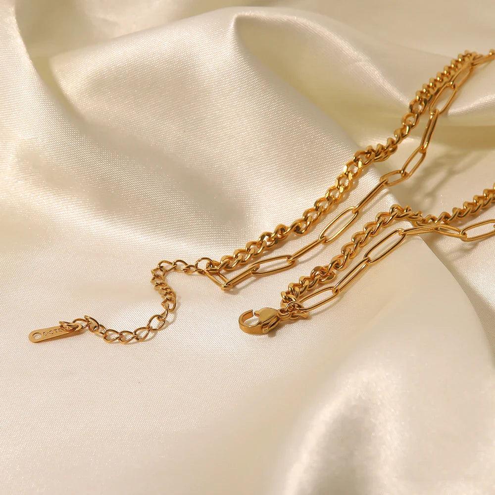 Colar Mix Vintage Banhado a Ouro 18K - Sundian - Sundian