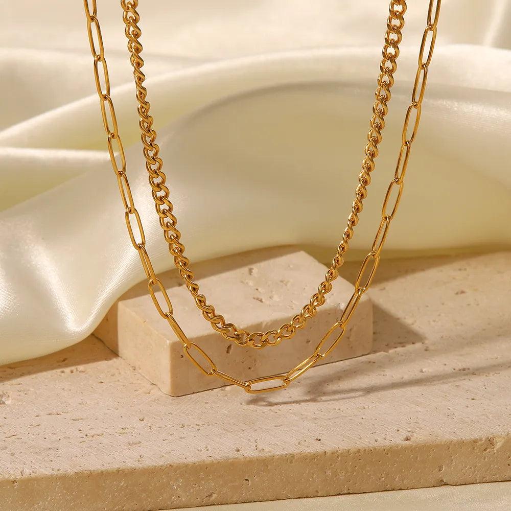 Colar Mix Vintage Banhado a Ouro 18K - Sundian - Sundian