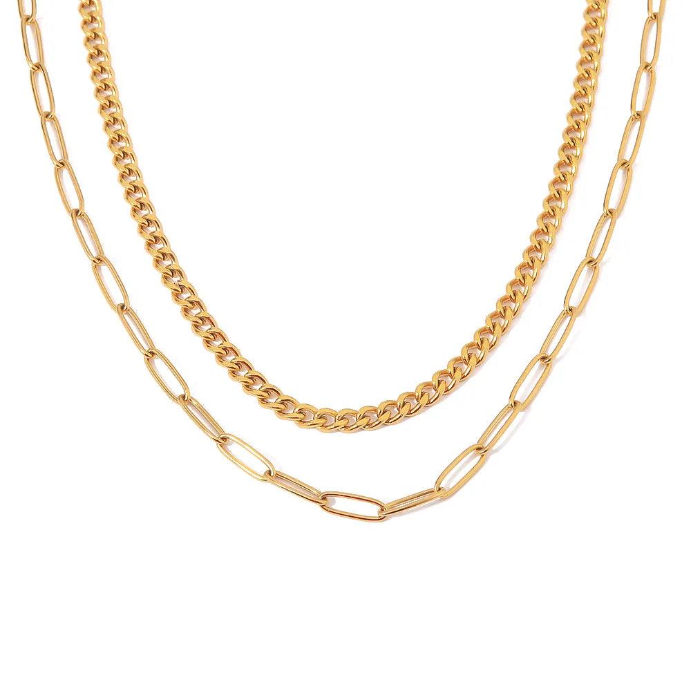 Colar Mix Vintage Banhado a Ouro 18K - Sundian - Sundian