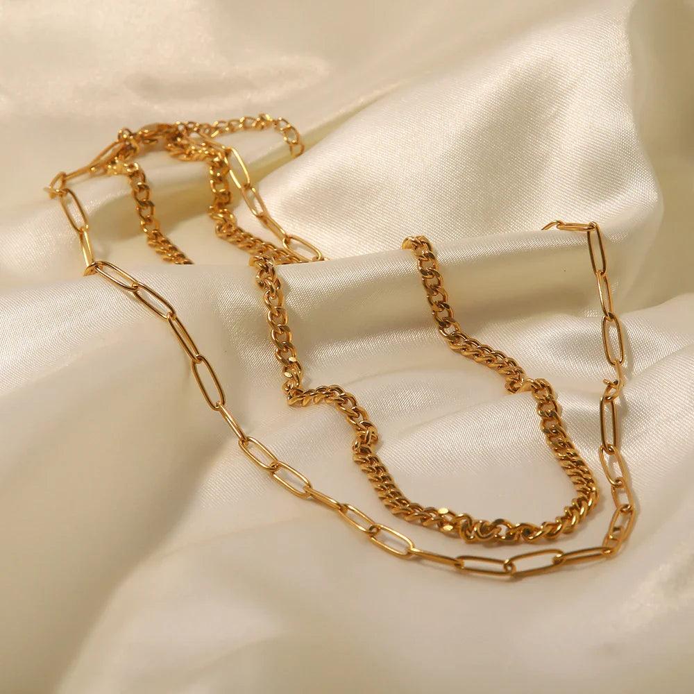 Colar Mix Vintage Banhado a Ouro 18K - Sundian - Sundian