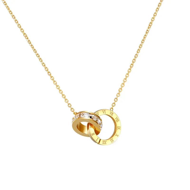 Collar Roma bañado en oro de 18k: ideal para cualquier ocasión.