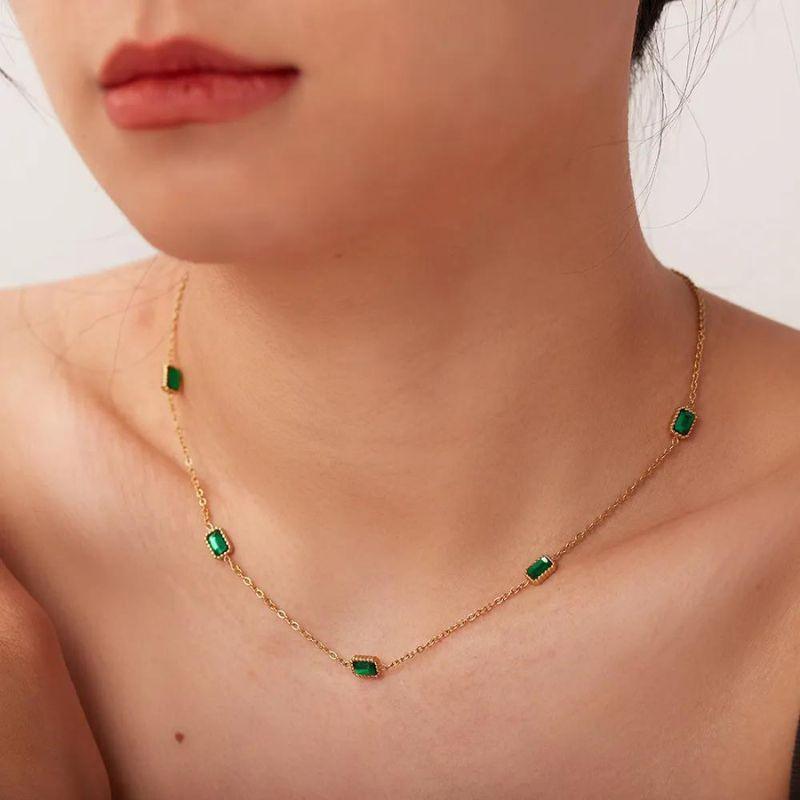Colar com Esmeralda Banhado a Ouro 18k - Sundian - Sundian