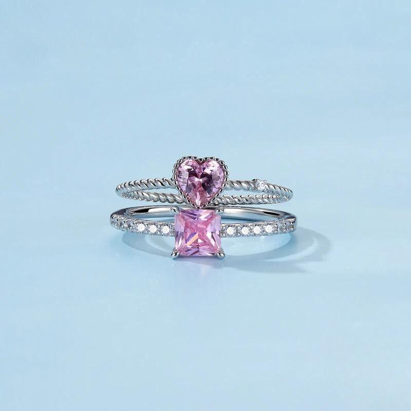Conjunto Anel Love Rosa - Sundian - Sundian