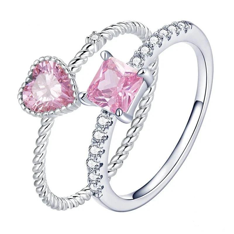 Conjunto Anel Love Rosa - Sundian - Sundian