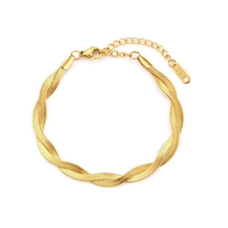 Conjunto Colar e Pulseira Torcido - Sundian - Sundian