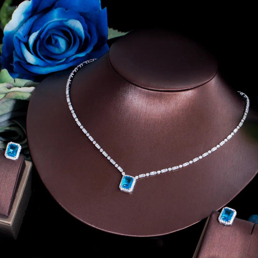 Conjunto de Colar e Brinco Com Zircônias - Sundian - Sundian