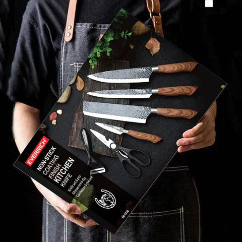 6-Piece Forged Carbon Steel Knife Set