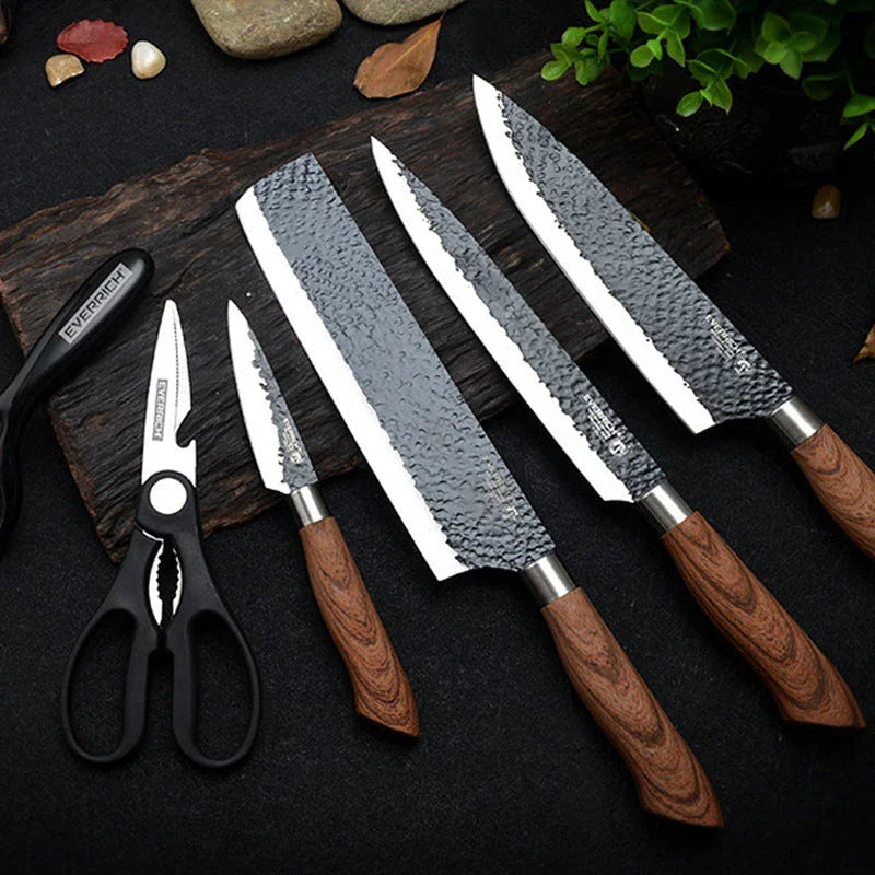 6-Piece Forged Carbon Steel Knife Set