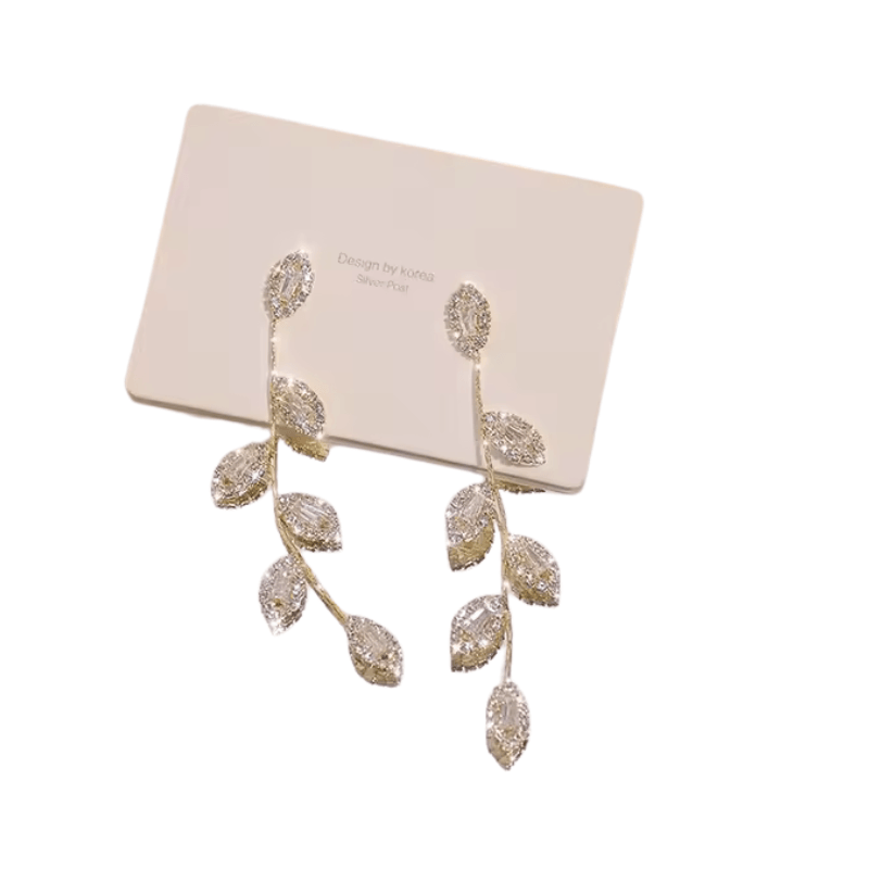 Brinco Folhas Banhado a Ouro 18k - Sundian - Sundian