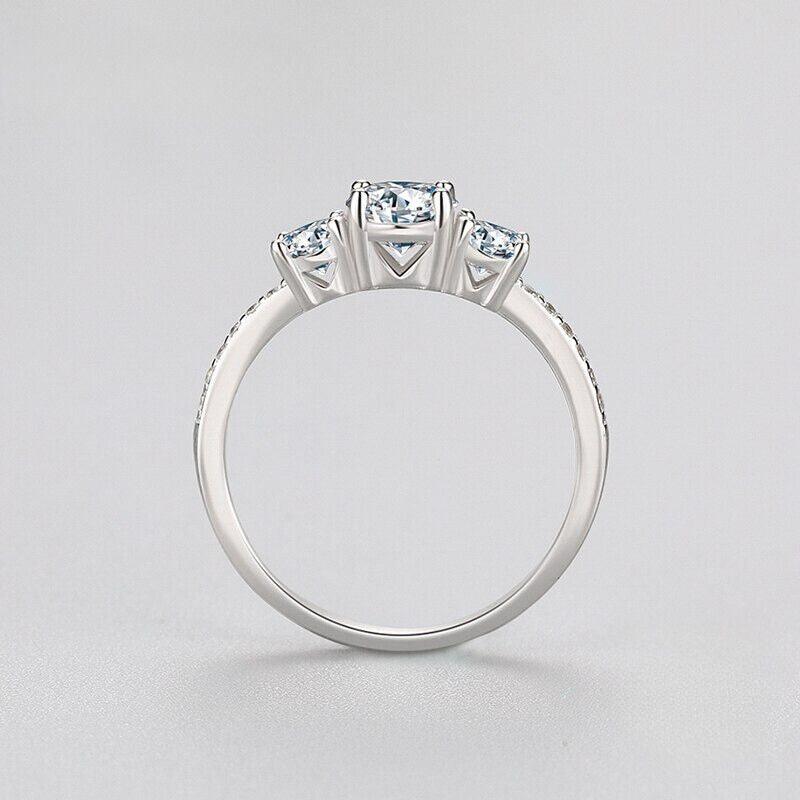 Anel de Noivado Diamante em Prata 925 - Sundian