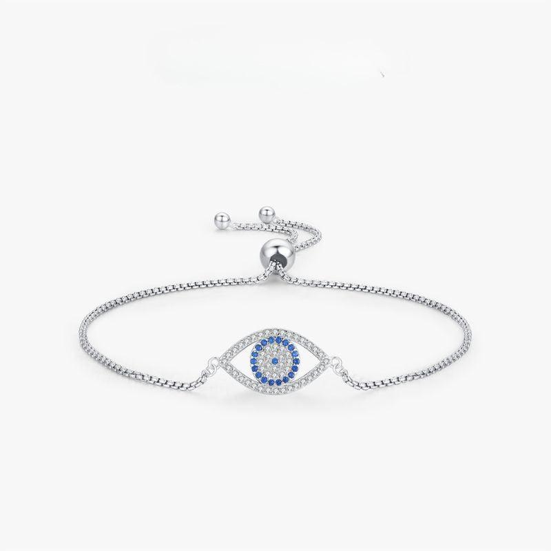 Pulseira Prata de Olho Grego Regulável - Sundian - Sundian