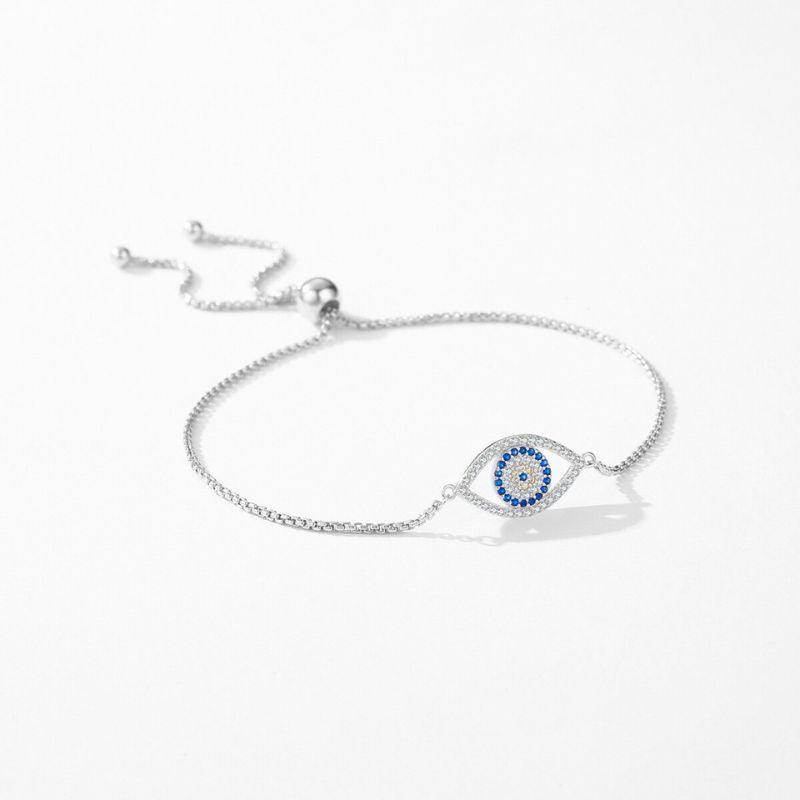 Pulseira Prata de Olho Grego Regulável - Sundian - Sundian