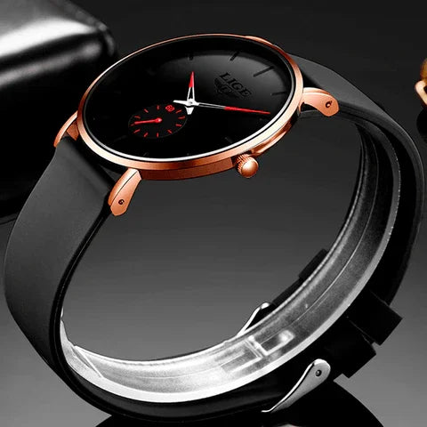 Minimalist Stainless Steel Watch – Elegance Black – Charming look to shine