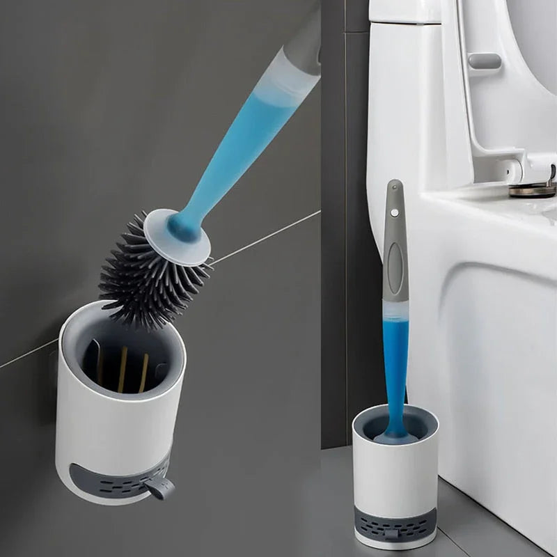 Toilet Cleaning Brush with Refillable Dispenser - SmartClean